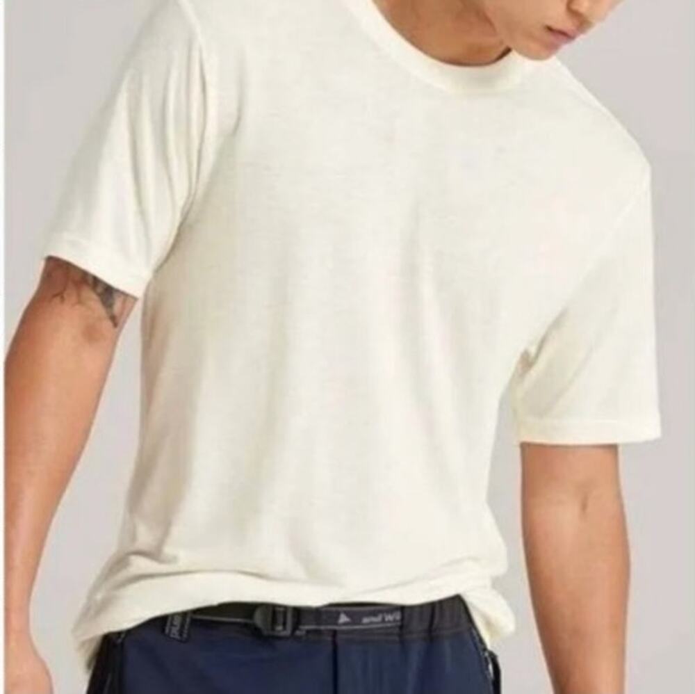 Allbirds NWT Men's Blizzard White All Good Cotton Logo T-Shirt Size S